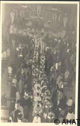 Ordenació d'un grup de nous missioners claretians a l'església de la Mare de Déu del Lledó de Valls.